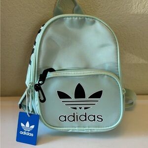 Adidas Light Green Backpack with Logo